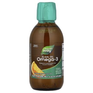 Natures Way NutraVege® Ômega-3 à Base de Plantas Cranberry e Laranja 200 ml (68 fl oz)