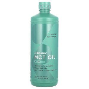 Sports Research Óleo MCT Orgânico Sem Sabor 946 ml (32 fl oz)