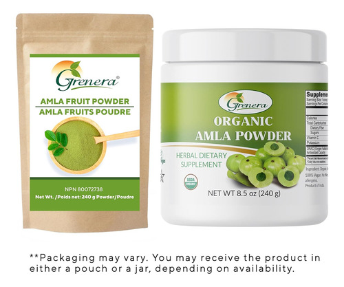 Ayurvedashree Amla Fruta Em Pó (amalaki) 100 Gm Cru E Não - Imagem 2