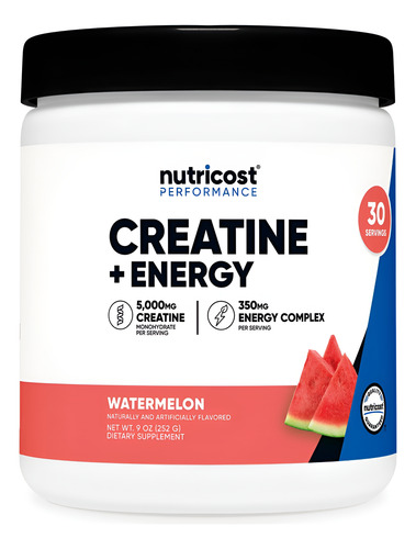 Creatina Do Nutricost + Energia 30 Porções (sabor De 5000 +