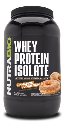 Suplemento Proteico Nutrabio Whey Protein Isolate 25g De Pro