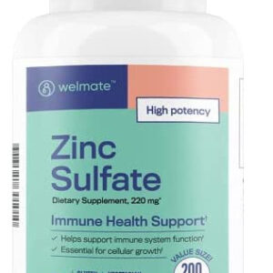 Sulfato De Zinco Welmate 220 Mg Suplemento Dietário Diário