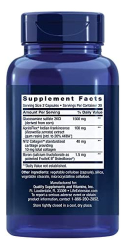Life Extension Arthromax Advanced Com Nt2 Collagen & Aprèsf - Imagem 2