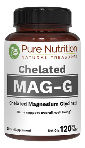 Pure Nutrition Magg Glicinato De Magnésio Suplemento Diário
