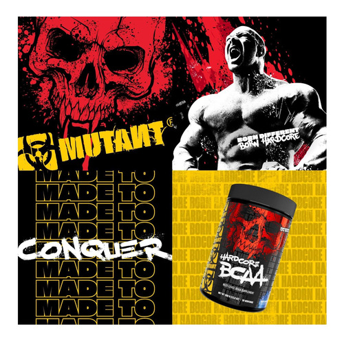 Bcaa Hardcore Mutante Pré Intra Ou Pós -treino Bcaa De De + - Imagem 7