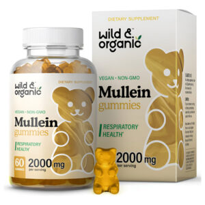 Gummies De Mulleína Selvagem E Orgânica Para Lungs 2000mg E
