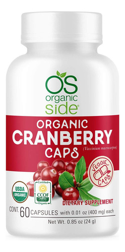 Supplement Os Organic Side Organic Cranberry 60 Capsules