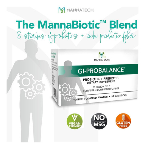 Prebióticos E Probióticos Mannatech 30 Slimsticks Sabor Io - Imagem 4