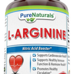 Pure Naturals L-arginina 500 Mg Cápsulas Apoia A Saúde Car