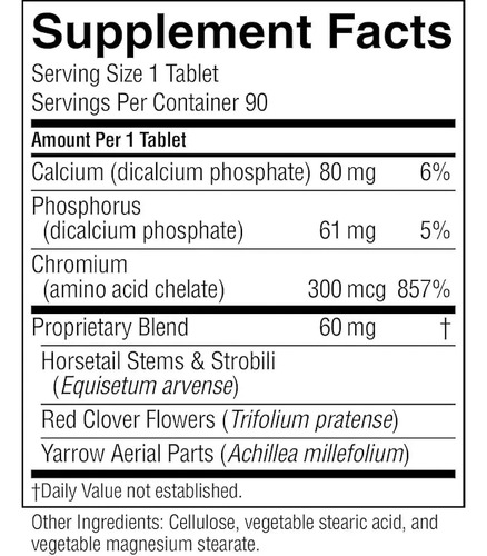 Nature's Sunshine Chromium Gtf 300 Mcg 90 Comprimidos - Imagem 8