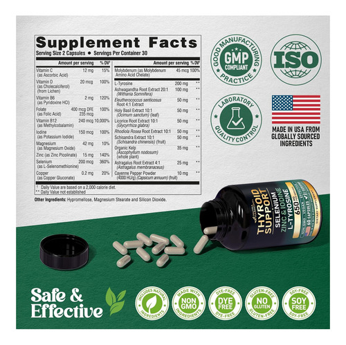 Suporte Tireoide Feminino Com Astragalus E Selênio 200 - Imagem 7