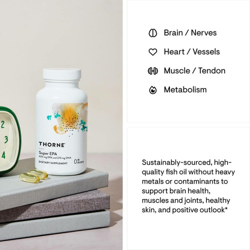 Thorne Super Epa - Omega-3 Fatty Acids Epa 425mg & Dha 27... - Imagem 6