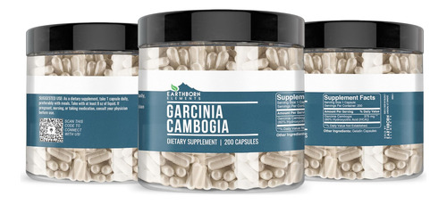 Earthborn Elements Garcinia Cambogia 200 Cápsulas Puras - Imagem 4
