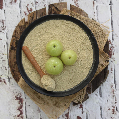 Ayurvedashree Amla Fruta Em Pó (amalaki) 100 Gm Cru E Não - Imagem 4