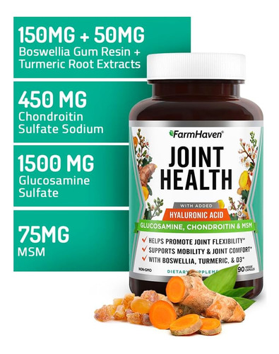 Farmhaven Msm Com Condroitina Glucosamina E Boswellia - Imagem 3