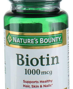 Suplemento Nature"s Bounty Biotina 1000mcg Comprimidos 100x