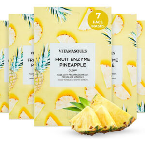 Máscara Facial Vitamasques Pineapple Pacote Com 7 Unidades