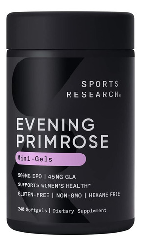 Óleo De Prímula De Pesquisa Esportiva (500 Mg) Prensado A Fr
