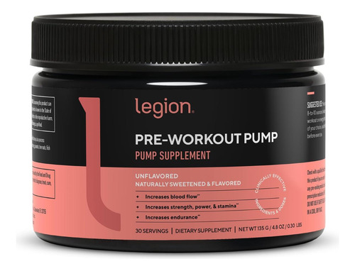 Bomba De Pré -treino Da Legion - Suplemento De Arginina Aume