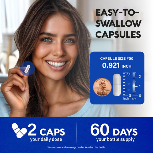 Cápsulas De Citrato De Magnésio 1000mg Suplemento De Al... - Imagem 3