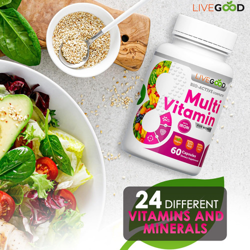 Livegood Multivitamínico Completo Bioativo Feminino Com Fer - Imagem 6