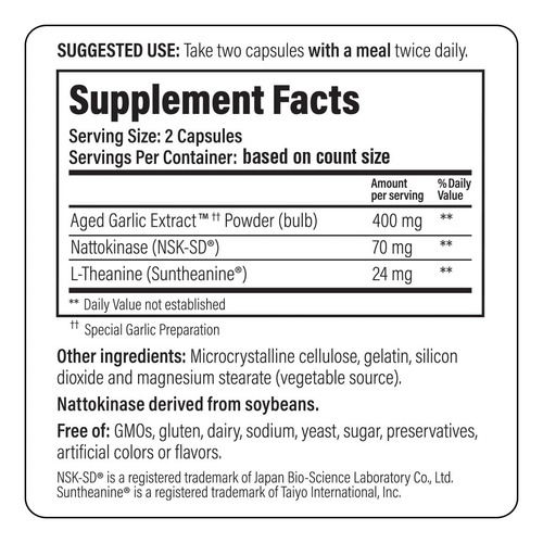 Suplemento Kyolic Aged Alho Extract Formula 109 240 Cápsulas - Imagem 4