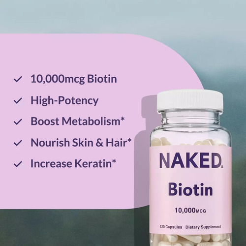 Biotina 10.000mcg Suplemento Vitamina B7 De Uso Diário - Imagem 4
