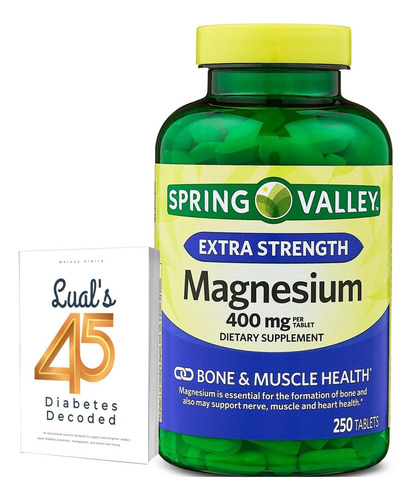 Comprimidos De Magnésio De 400 Mg De Spring Valley Melhor