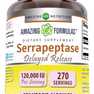 Amazing Nutrition Serrapeptasa 120000iu 270 Cápsulas Veganas