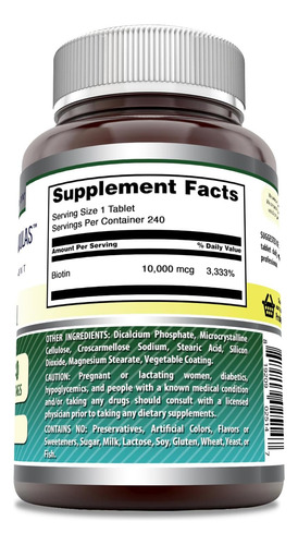 Biotina Vitamina B7 Suplemento Em Mcg Fórmulas Incríveis - Imagem 3