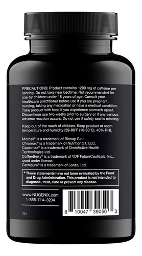 Nugenix Thermo - Comprimidos De Suplemento Termogênico Para - Imagem 4
