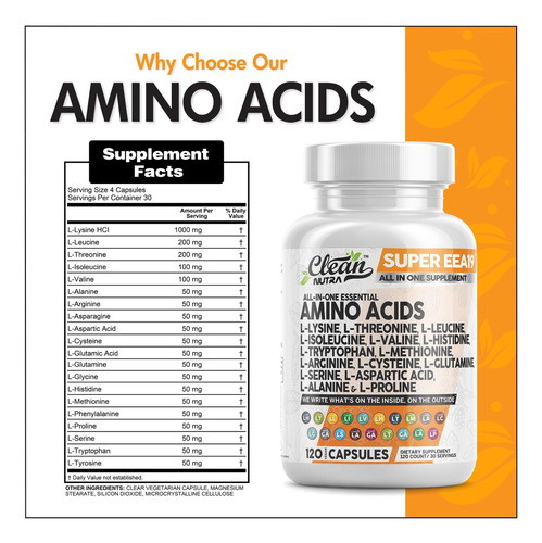Nutracêuticos Limpos: Aminoácidos Que Suplementam L-lisina - Imagem 2