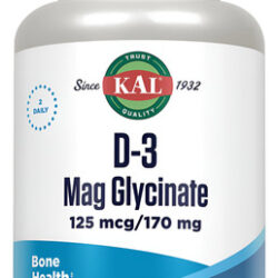 Suplemento Kal De Vitamina D3 E Glicinato De Magnésio 90 Veg