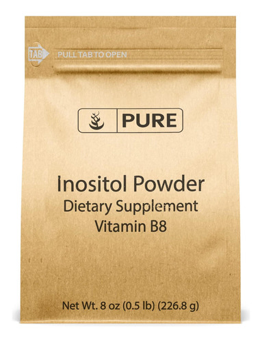 Ingredientes Puros Inositol (vitamina B8) Em Pó (8 Onças) S