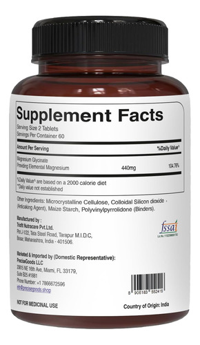 Pure Nutrition Magg Glicinato De Magnésio Suplemento Diário - Imagem 7