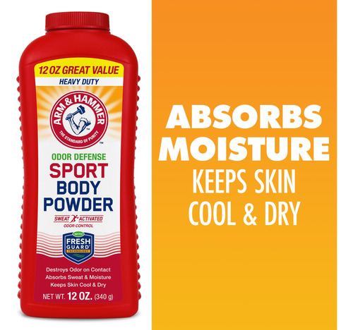 Pó Corporal Esportivo Arm & Hammer Fresh Feeling 355 Ml (pac - Imagem 3