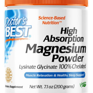 Magnésio Em Pó Doctor"s Best De Alta Absorção 200g