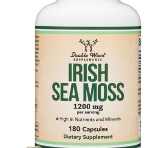 Suplemento Double Wood Irish Sea Moss Em Cápsulas 180x1200mg