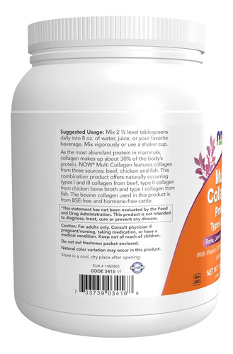 Agora Suplementos De Alimentos Proteínas Multi -colágeno T - Imagem 3