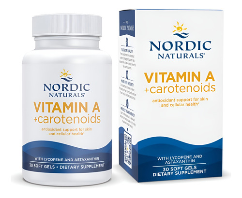 Suplemento Nordic Naturals Vitamina A + Carotenóides 30 Soft