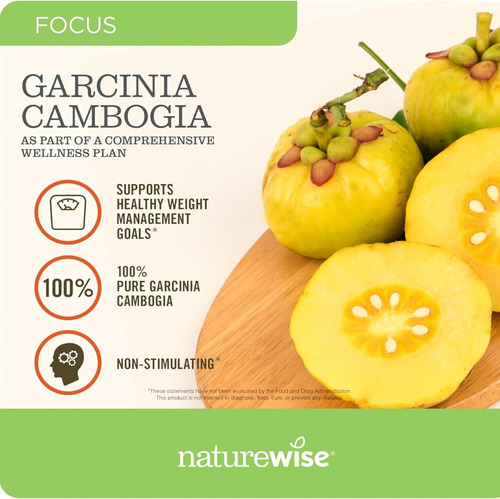 Naturewise Garcinia Cambogia Extrato Com Hca Concentrado - Imagem 5