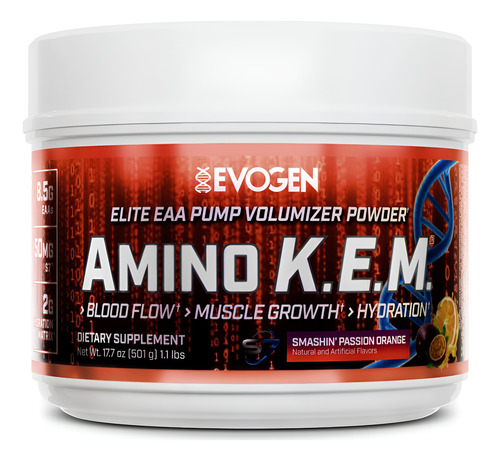 Suplemento Evogen Amino Kem Elite Eaa Pump Volumizer 30 Serv