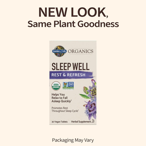 Garden Of Life Organics Sleep Well Rest & Refresh 30 Comprim - Imagem 2