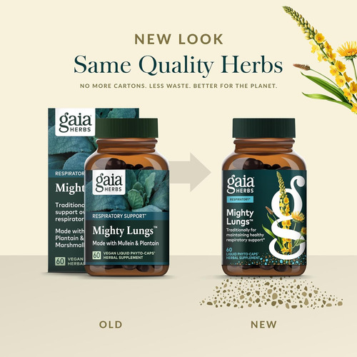 Gaia Herbs Mighty Lungs - Suplemento De Apoio Aos Pulmões Pa - Imagem 6