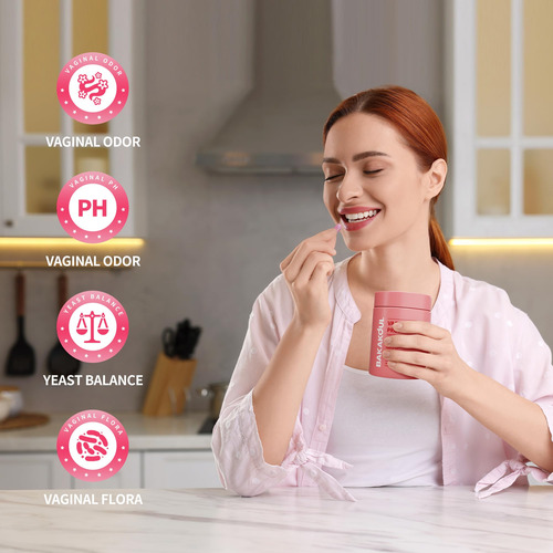 Suplemento Probiótico Vaginal Bakakoul Ph Balance Women 100c - Imagem 7
