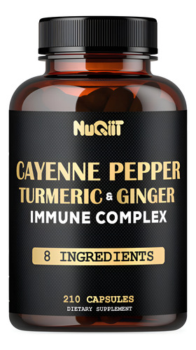 Suplementos Nuqiit Cápsulas De Pimenta Caiena Orgânicas 210