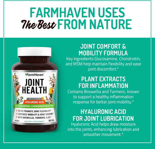 Farmhaven Msm Com Condroitina Glucosamina E Boswellia - Imagem 2
