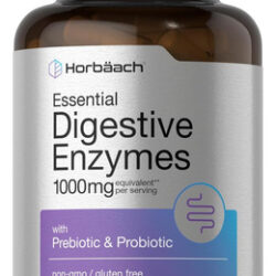 Enzimas Digestivas Essenciais Horbäach 100 Cápsulas Mist