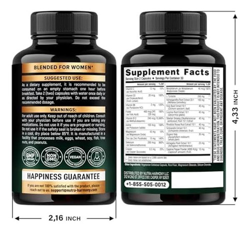 Suporte Tireoide Feminino Com Astragalus E Selênio 200 - Imagem 2