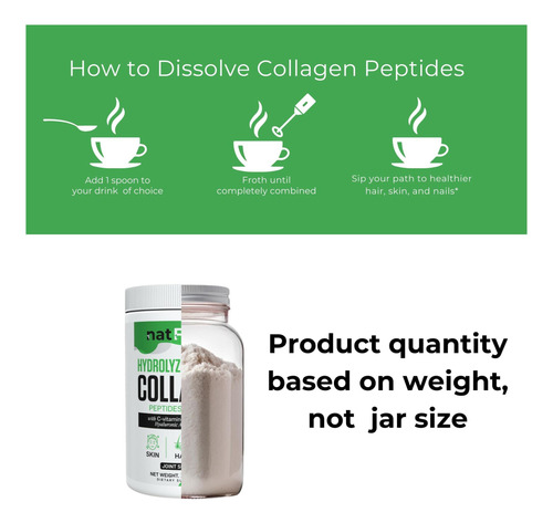 Pó De Peptídeos De Colágeno Natura Colágeno Bovino Com C E - Imagem 9